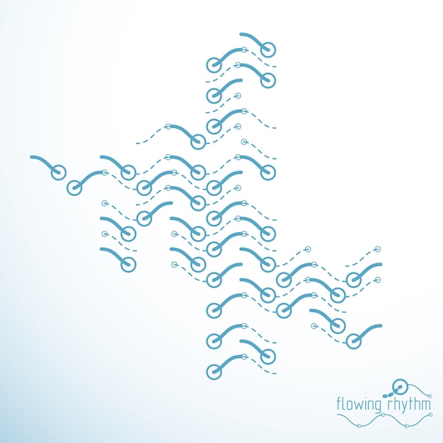 abstract lines background, engineering technology vector wallpaper. art graphic illustration.