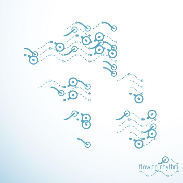 Abstract lines background, engineering technology vector wallpaper. Art graphic illustration.