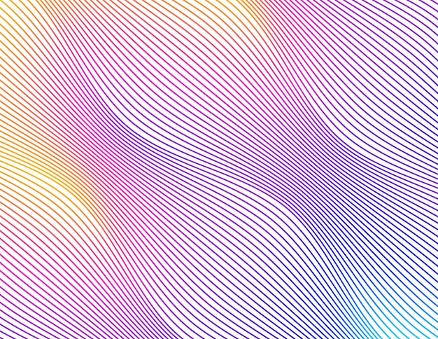 Abstract lines colors design element on white background of waves Vector Illustration eps 10 for grunge elegant business card print brochure flyer banners cover book label fabric