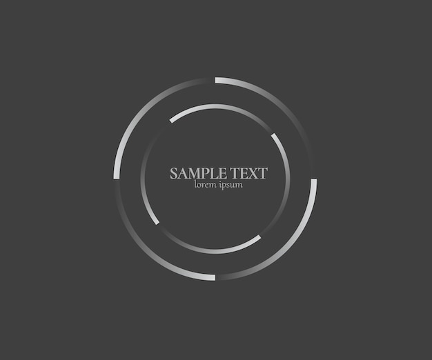 Abstract Lines in Circle Form Design element Geometric shape