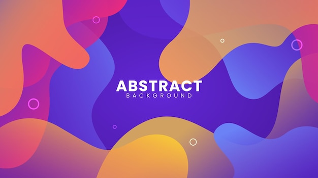 Abstract liquid color background design Liquid gradient shape composition Futuristic design poster with purple and yellow combination color
