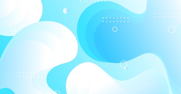 Abstract liquid wave background with blue and white gradient color background