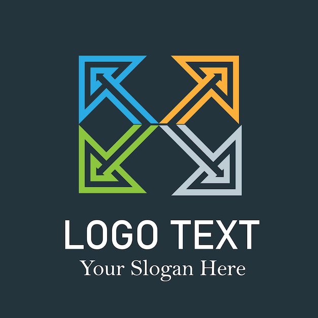 Abstract logo design vector image download