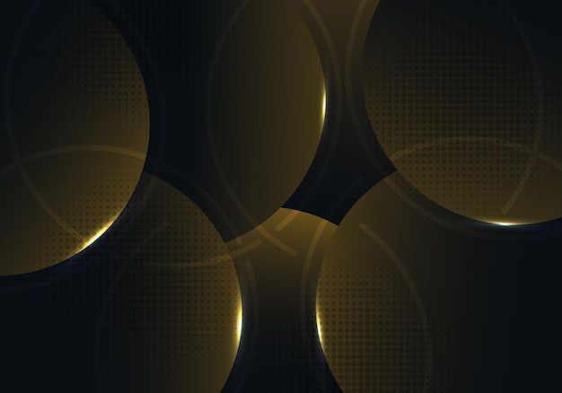 Abstract luxurious pattern of rounded circles template design decoration artwork