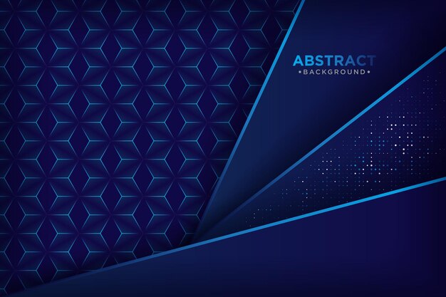 Abstract luxury blue overlap backgroundTexture with blue list and blue glitters dots element