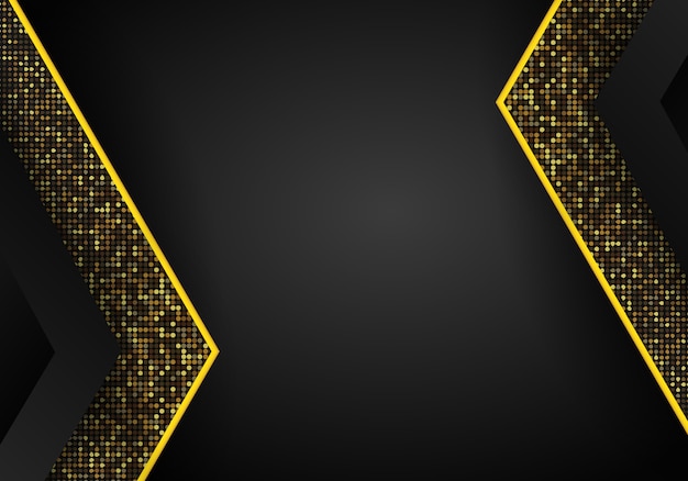 Abstract Luxury dark overlap dimension background on metal pattern.