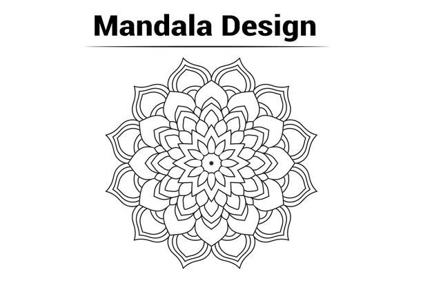 Abstract luxury frame background Vector indian mandala