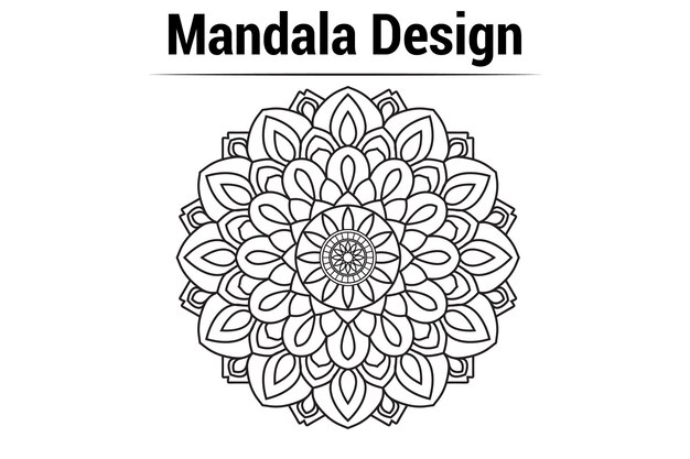 Abstract luxury frame background Vector indian mandala