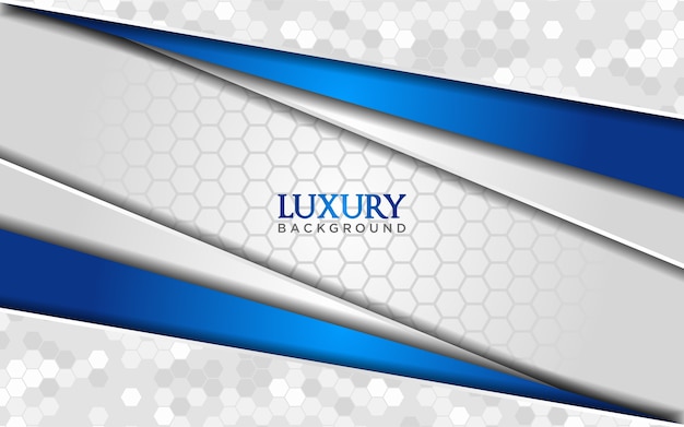 Abstract luxury white background with blue line