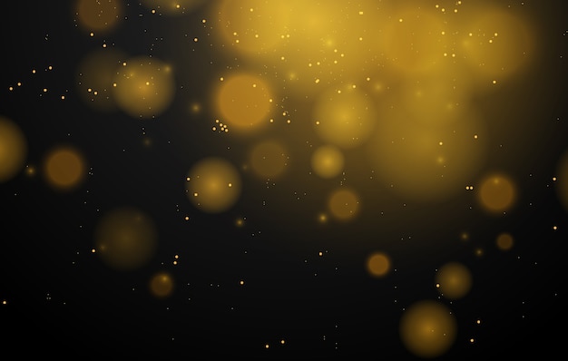 Abstract magical bokeh lights effect background.