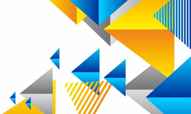 Abstract memphis geometric background design