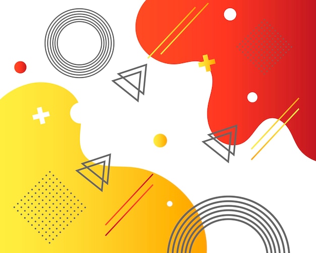 abstract memphis style background