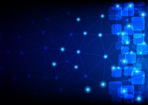 Abstract mesh background with circles
