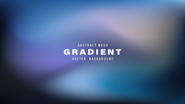 Abstract Mesh Gradient Vector Background Blue Purple Dark Shades