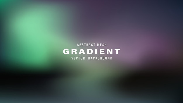 Abstract Mesh Gradient Vector Background Blurry Smooth Dark Teal Purple