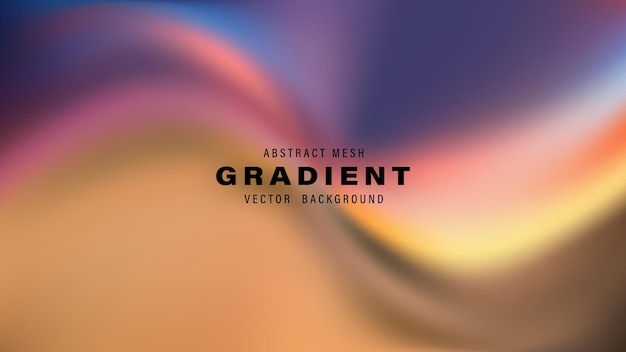 Abstract Mesh Gradient Vector Background Colorful Swirl Design