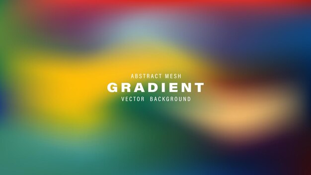 Abstract Mesh Gradient Vector Background Design Colorful Blurry