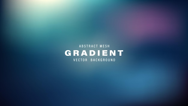 Abstract Mesh Gradient Vector Background Design Template Blue Teal