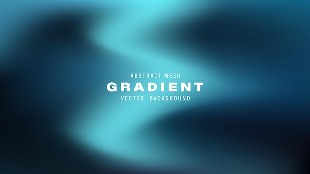 Abstract Mesh Gradient Vector Background Teal Blue Design
