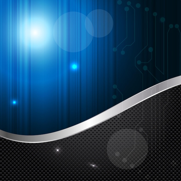 Abstract metal and glass background with frame