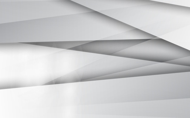 Abstract metal logam white and grey color background vector