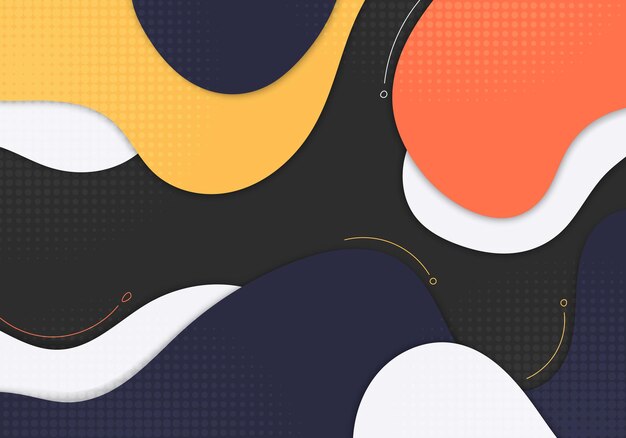 Abstract minimal colorful artwork decorative style template Overlapping artwork style background