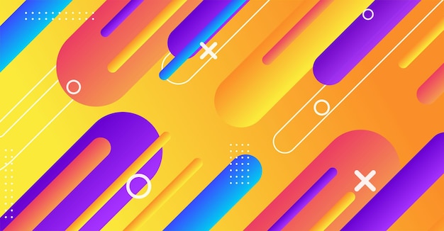 abstract minimal geometric shape background with gradient