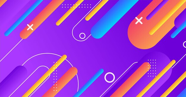 abstract minimal geometric shape background with gradient