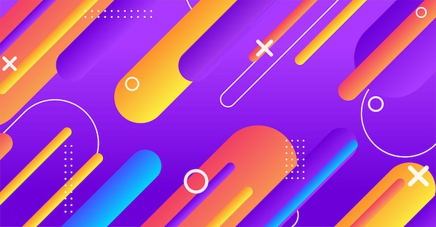 abstract minimal geometric shape background with gradient