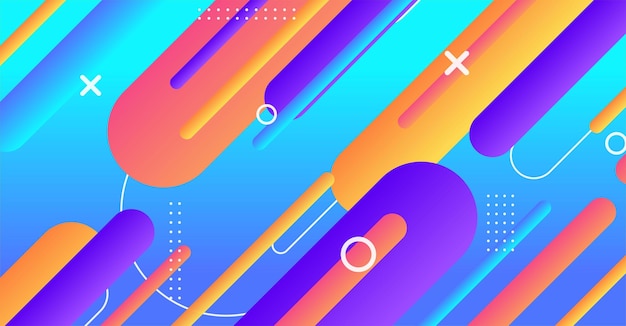 abstract minimal geometric shape background with gradient