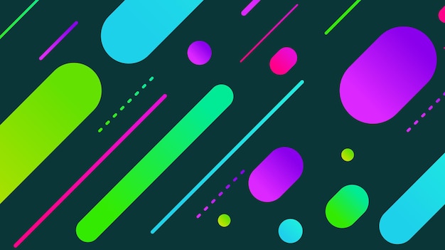 abstract minimal geometric shape background with gradient