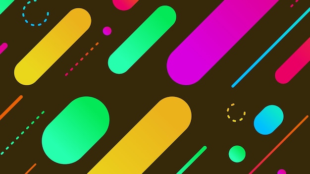 abstract minimal geometric shape background with gradient