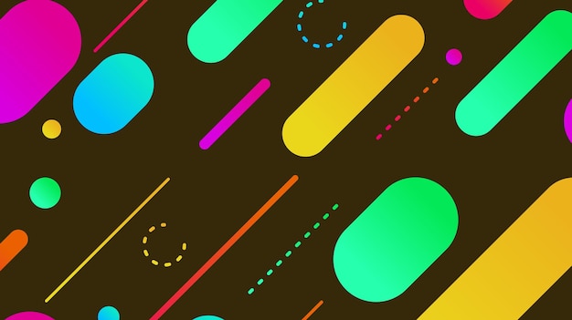 abstract minimal geometric shape background with gradient