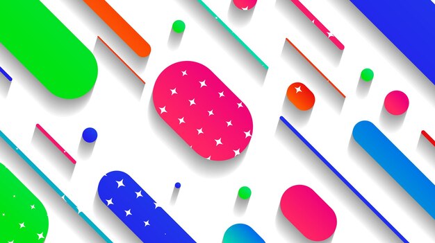 Abstract minimal geometric shape background with gradient