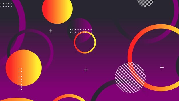 Abstract minimal gradient geometric circle background