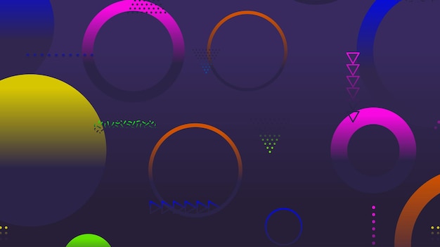 Abstract minimal gradient geometric circle background