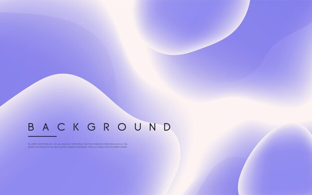 Abstract minimalist vector background with glowing liquid bubble shapes