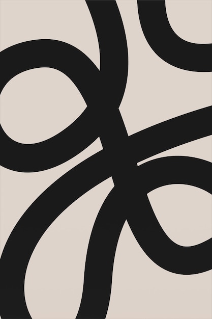 Abstract minimalist wall art decoration poster