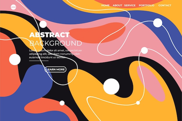 Abstract modern background elements dynamic fluid shapes compositions of colored spots