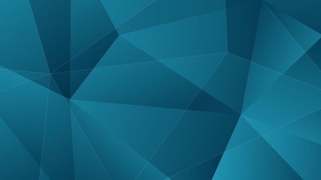 Abstract Modern Background with Lowpoly Triangle Element and Gradient Blue Color