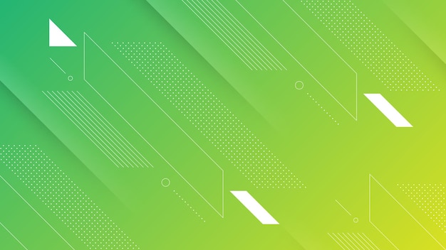 Abstract modern background with vibrant color gradient and memphis element