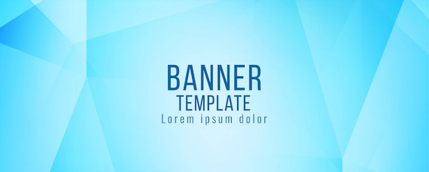 Abstract modern blue banner template