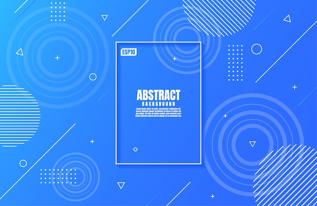 Abstract modern blue colors gradient with Geometric Shape for business background