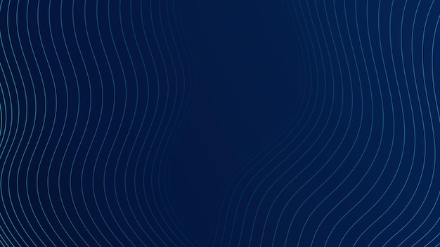 Abstract modern blue ligth gradient flowing wave lines Futuristic technology concept