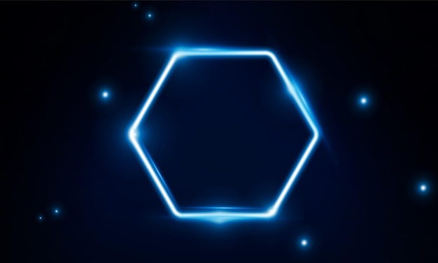abstract modern colored poster for sports light out technology and with neon hexagon and triangles hitech communication concept innovation background vector design