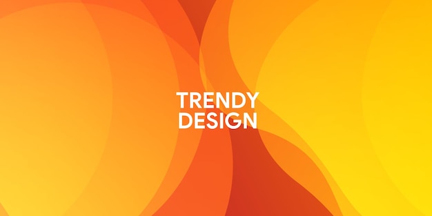 abstract modern colorful gradient orange yellow curve background