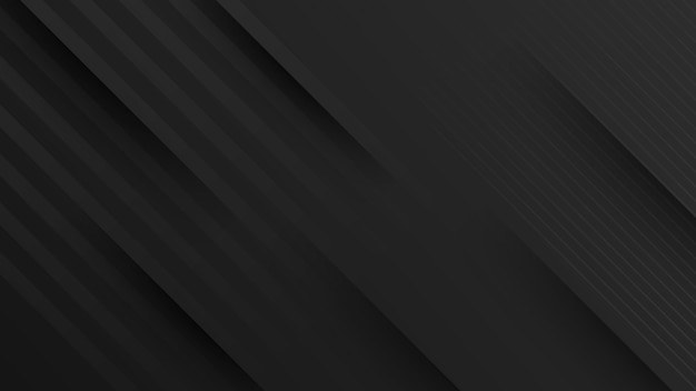 Abstract modern Dark black background design with stripes and lines