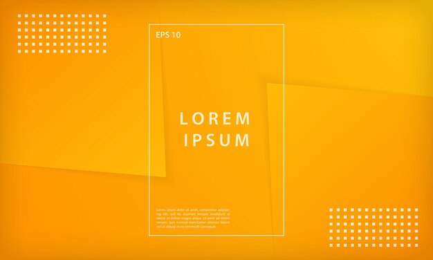 Abstract modern minimal orange and yellow gradient geometric shape background