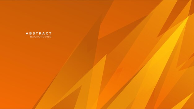 Abstract modern orange geometric shapes vector technology background for design brochure website flyer