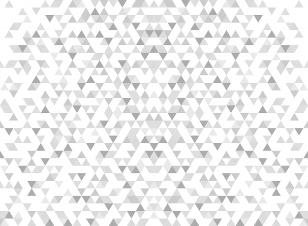 Abstract modern triangle pattern gradient gray background. 